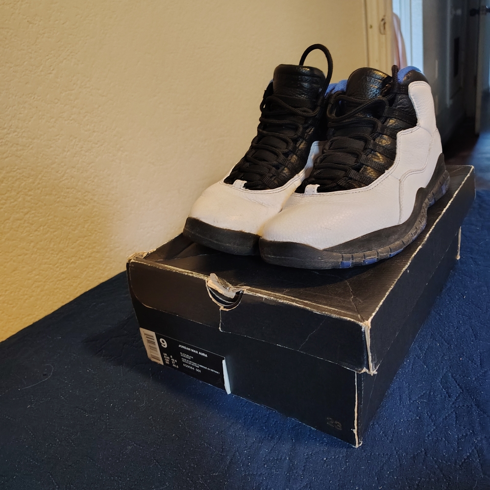 Jordan Black and White Sneakers